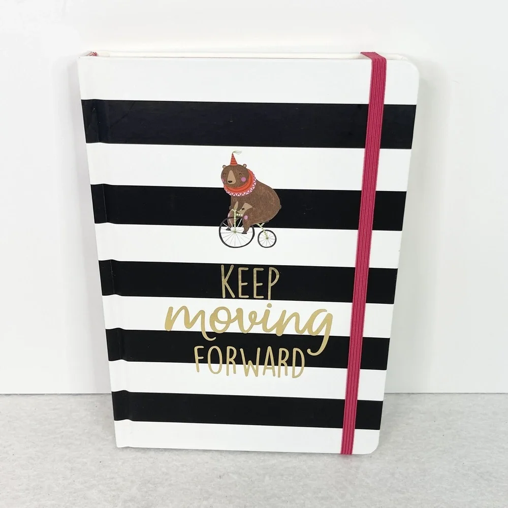 Hardcover Journal 6x8 Lined Notebook Keep Moving Forward